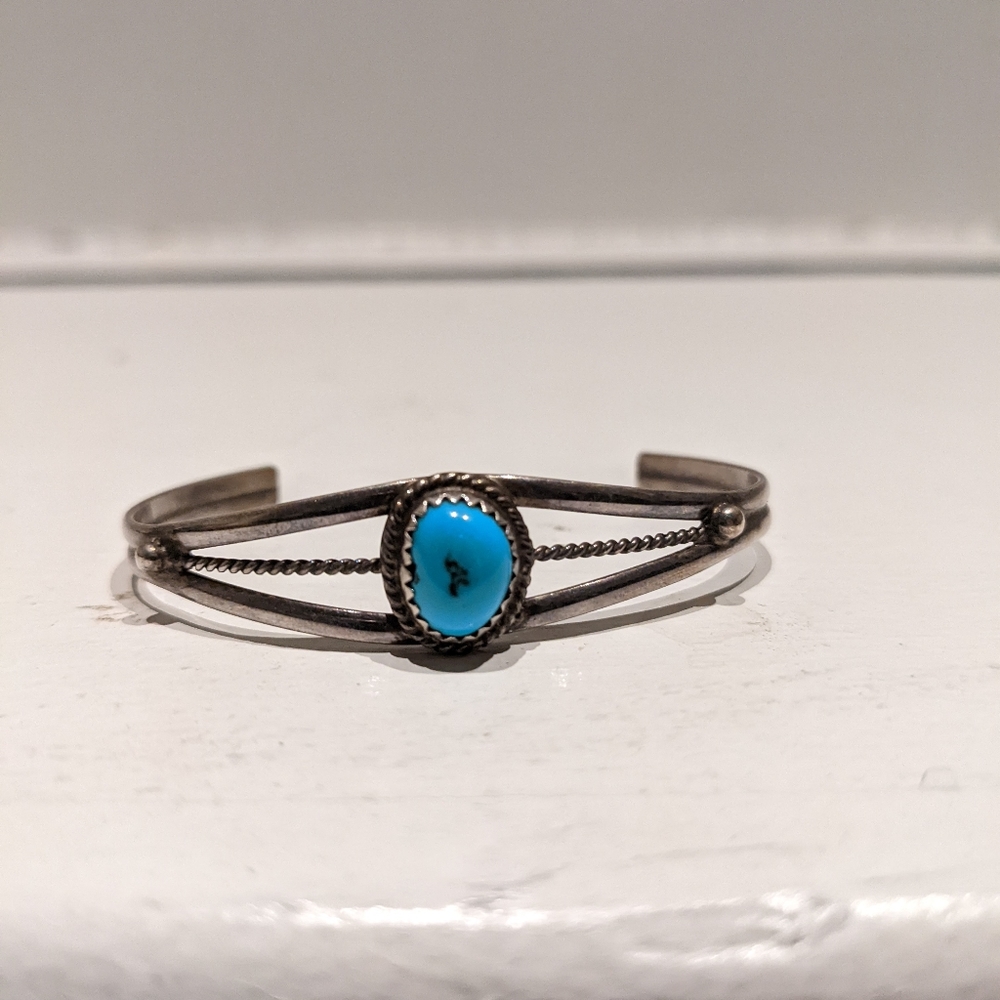 Sterling Silver and Turquoise Bracelet